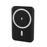 Wonder Full Power - Batterie Externe MAGNETIQUE 5 000 mAh - Compatible avec iPhone, Samsung, et Autres Mobiles magnetiques - Charge Rapide 20W avec USB-C Entrée & Sortie - Câble USB-C fourni.