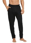 Jockey Men's City Scape Terry Jogger Casual Pants, Black, Large