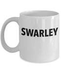 LINNJ Coffee Mug,Swarley Ted Barney Coffee Mug Cup (White) 11oz How I Met Your Mother Tv Show HIMYM Gifts Merchandise Accessories Shirt Sticker Decal Decor