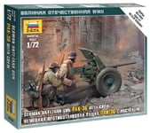 German Anti Réservoir Gun Pak 36 1:72 Figurine Plastique Model Kit Zvezda