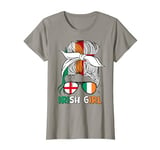 Half English Half Irish Girl Ireland England Flag Women's T-Shirt