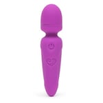 Lovehoney Purple Ignite 20 Function Mini Wand Vibrator - Silicone - Gifts for Women and Couples - Waterproof & USB Rechargeable