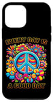 Coque pour iPhone 12 mini Guitare Hippie Meditation Freedom Wreaths