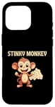 Coque pour iPhone 16 Pro Stinky Monkey Farts Funny Kids Men Women