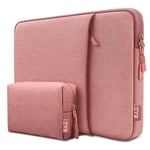 ZYB 16 Inch Laptop Sleeve Case,Shockproof Waterproof Notebook Laptop MacBook Case 16 Inch for 2021-2024 MacBook Pro 16 M4 M3 M2 M1,16 Inch Laptop Lenovo ThinkBook/IdeaPad Asus HP Dell Chromebook-Pink