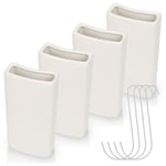 4x Évaporateur en céramique Humidificateur d'air radiateur, évaporateur d'eau chauffage, avec crochet pour suspendre, céramique, blanc 4x - Vingo