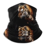 ghjkuyt412 Tiger Face Mask Multifunctional Snood Outdoor Warmer Scarf Neck For Men And Women