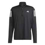 adidas Löpartröja Own The Run 1/2 Zip - Svart/Vit, storlek Large