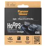 Panzerglass Protection D'écran Camera Hoop Optic Rings Iphone 15 Pro / 15 Pro Max Blue Titanium