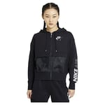 Nike Air Fz Top Hooded Jacket Black/White L