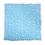 MSV 2108287 Tapis à Douche Galets en Bleu Clair, 100% PVC, 12 cm