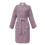 Herding Tom Tailor Peignoir Kimono, Taille XL, 100% Coton, Classic Bathrobe Violet (Cozy Mauve)