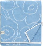 Marimekko - Piirto Unikko Handduk Light Blue/Off White 100x160 - Blå - Ekologisk Bomull - Handdukar