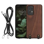 Wooden Crossbody Case Compatible with Samsung Galaxy A33 5G Cover Wood 