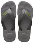 Havaianas Tongs Top Max Comfort pour homme, Gris acier, 43/44 EU, gris acier, 43/44 EU