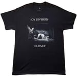 Joy Division T Shirt Classic Closer Band Logo Official Mens Black S