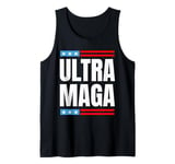 That Says Ultra MAGA, Patriotic American Flags Tank Top