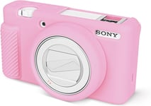 ZV-1F Étui de Protection en Silicone Souple pour Appareil Photo Sony ZV1F ZV-1F Vlog et Appareil Photo ZV-1 Mark II, Coque en Caoutchouc légère pour Sony ZV1F / ZV-1 II/ZV-1M2 ¿ Rose