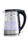 Daewoo Eco Cool Touch Kettle, 1.5 Litres, 3kw, Dual Walled, Rapid Boil, Cool-Touch Design, Led Indicator, Flip-Up Lid, Cord Storage Base, Built In Safety Features, Durable Glass Body