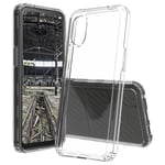 JT Berlin Pankow Clear Coque de Protection pour Samsung Galaxy XCover 7 Transparent (Cadre en TPU Antichoc, Verre Acrylique résistant aux Rayures, Anti-Traces de Doigts)