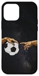 Coque pour iPhone 12 mini Football Michel-Ange Création d'Adam Michelangelo Drôle