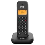 SPC Keops - Téléphone sans Fil | Écran Lumineux Rétroéclairé 35x30mm, Répertoire 50 Contacts, Mode ÉCO, Compatibilité Gap | Noir