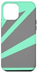 Coque pour iPhone 15 Pro Max Perspective Gris Pastel Green Optical Stripes