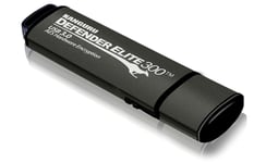 Kanguru Defender Elite 300, 256 Gb, Usb Type-A, 3.2 Gen 1 (3.1 Gen 1), 300 Mb/S, Keps, Svart