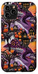 Coque pour iPhone 11 Pro Coque d'Halloween mignonne citrouille effrayante pour femmes, hommes, filles, garçons