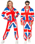 UV-Glow Union Jack Grilldress til Voksen