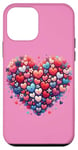 iPhone 12 mini Cute Heart with Flowers and Hearts for Valentine's Day Case