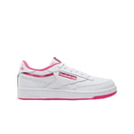 Reebok Club C Revenge Sneaker, White/BOLDPINK, 35 EU