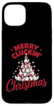 iPhone 15 Plus Merry Cluckin' Christmas Funny Chicken Lovers Farm Xmas Case