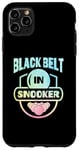 Coque pour iPhone 11 Pro Max Queue de billard avec ceinture noire