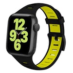 Bracelet Apple Watch 38mm 40mm 41mm, Bracelet de Remplacement Elastique en Silicone Souple Band pour iWatch Series 7, 6, 5, 4, 3, 2, 1, SE