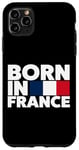 Coque pour iPhone 11 Pro Max Cool Born in France Illustration Novelty Graphic Designs