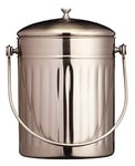 KitchenCraft Poubelle à compost 5L Acier inoxidable