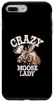 iPhone 7 Plus/8 Plus Crazy Moose Lady Funny Moose Case