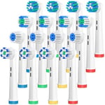 AnjoCare Replacement Brush Heads Compatible with Oral B Braun, Pack of 16 Electric Toothbrush Heads for Oral B Including 4 Styles, Professional Toothbrush Heads for Oral B Pro1000 Pro1500 Pro3000