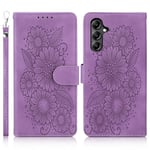 Succtopy Coque pour Galaxy A15 4G/5G Étui de Protection [Fermeture Magnétique] [Pochette de Portefeuille] [Etui à Rabat] Housse Premium en Cuir PU Portefeuille Samsung Galaxy A15 4G/5G Violet