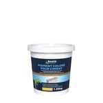 Colorant Bostik Pigment pour Ciment, Mortier, Enduit et Chape Jaune 1,25kg