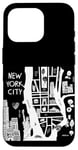 Coque pour iPhone 16 Pro Profitez de New York City The Big Apple Street Food Doodles Map