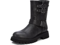 REFRESH Femme 172323 Botte de Motard, Noir, 36 EU