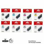 Canon Genuine CLI65 C/M/Y/BK/GY/LGY/PC/PM Ink Cartridges for Canon Pixma Pro 200