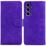 SATURCASE Coque pour Samsung Galaxy A16, Toucher Confortable PU Cuir Magnétique Flip Portefeuille Support Porte-carte Protecteur Housse Étui pour Samsung Galaxy A16 (FG-Violet)