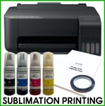 Sublimation Bundle: Epson Tank ET-1810 Printer + non-oem Sublimation Ink & Paper