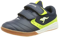 KangaROOS K5-Court V Basket, DK Navy Lime, 26 EU