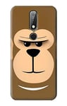 Cute Grumpy Monkey Cartoon Case Cover For Nokia X6, Nokia 6.1 Plus