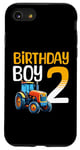 Coque pour iPhone SE (2020) / 7 / 8 Tracteur agricole pour 2e anniversaire garçon 2 ans