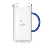 WD Lifestylecaraffa Verre avec Poignée Bleu 1,3 L